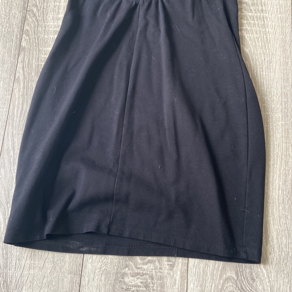 Black Square Neck Dress - Picture 5 of 6